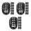72Pcs Durable Plastic Hard Hat Chin Cups for Secure Fit Black 4
