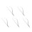 5Pcs Stainless Glazing Clips Silver Clay Tools 9