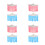 8Pcs Triangular Small Pet Hideaway Hammock Soft Cloth Assorted Colors 10