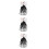 3Pièces Extensions Tresses Ponytail Blancs Confort Enfants 10
