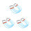 3Pcs Durable Tpr Chest Trainer for Home Workout and Muscle Strength 5