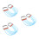 3Pcs Durable Tpr Chest Trainer for Home Workout and Muscle Strength 10