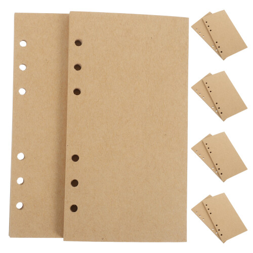 640Pièces Kraft Non Lignées A6 Pour Journal Voyage 1