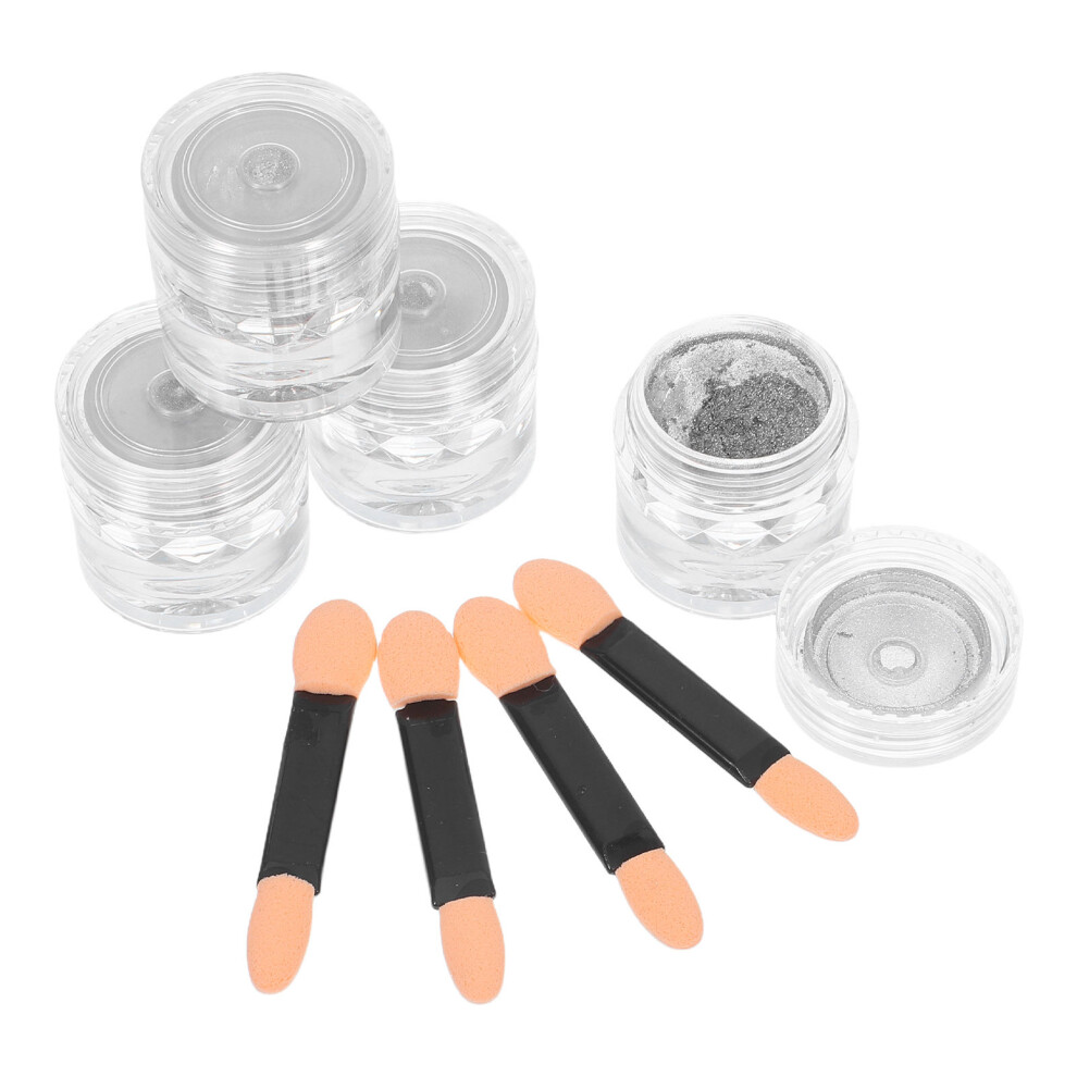 Solustre Silver 8Sets Cat Eye Nail Art Powder Diy Nail Pigment