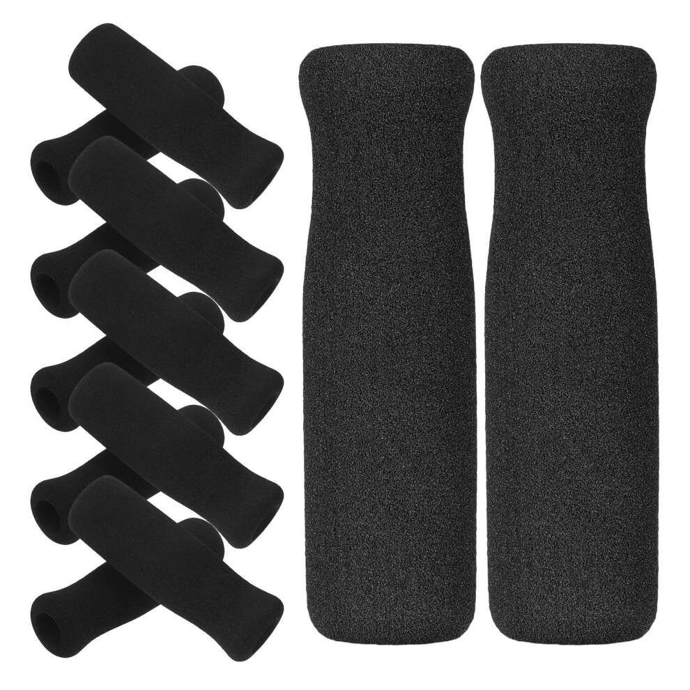 Solustre Black 48Pcs Comfortable Nbr Walker Grip Cushions For Crutch Handles