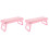 2St Roze Manicure Arm Rest ABS Met Draagbaar Design Voor Nagelstudio 4