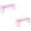 2St Roze Manicure Arm Rest ABS Met Draagbaar Design Voor Nagelstudio 8