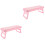 2St Roze Manicure Arm Rest ABS Met Draagbaar Design Voor Nagelstudio 5