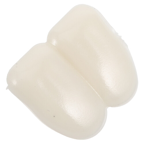 2Pcs Lightweight Beige Rabbit Teeth for Cosplay and Party Fun