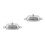 2Pcs Stainless Steel Butter Box with Lid Handle Silver Plate 5