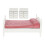 2Sets Mini Double Bed Decor Durable Wooden Miniature House Accessories 3