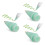 3Pcs Green Stylus Replacement Tips Plastic Pen Caps for Accurate Touch 5