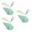 3Pcs Green Stylus Replacement Tips Plastic Pen Caps for Accurate Touch 7