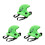 3Pcs Toddler Swim Float Back Belt Eva Kid Pool Float Trainer Green 7