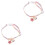 2Pcs Pink Cat Collar with Bell Adjustable Polyester Cute Pet Gift 5