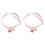 2Pcs Pink Cat Collar with Bell Adjustable Polyester Cute Pet Gift 4
