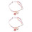 2Pcs Pink Cat Collar with Bell Adjustable Polyester Cute Pet Gift 7