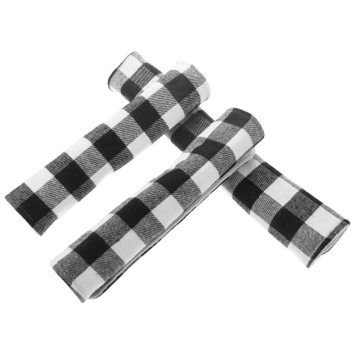 15Pcs Washable Black Fabric Handle Protector Set for Home Appliances