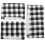 15Pcs Washable Black Fabric Handle Protector Set for Home Appliances 2