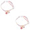 2Pcs Pink Cat Collar with Bell Adjustable Polyester Cute Pet Gift 8