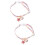 2Pcs Pink Cat Collar with Bell Adjustable Polyester Cute Pet Gift 9