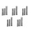 15Pcs Washable Black Fabric Handle Protector Set for Home Appliances 9