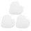 3 Stuks Hart Schuim Cake Dummy 8" Wit Voor Decoratie 1