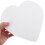 3 Stuks Hart Schuim Cake Dummy 8" Wit Voor Decoratie 4
