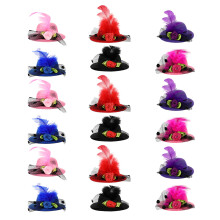 72St Tiny Mini Hoed Haaraccessoires Fluweel Metalen Divers Kleurenset
