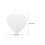 3 Stuks Hart Schuim Cake Dummy 8" Wit Voor Decoratie 2
