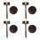 4St Rechter Hamer Speelgoed En Veiling Gavel Set 4