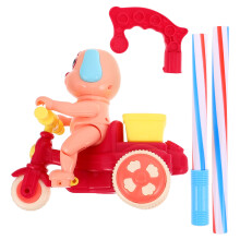 Roze Baby Push Pull Hond Speelgoed Leerloop Plastic Loopwagen