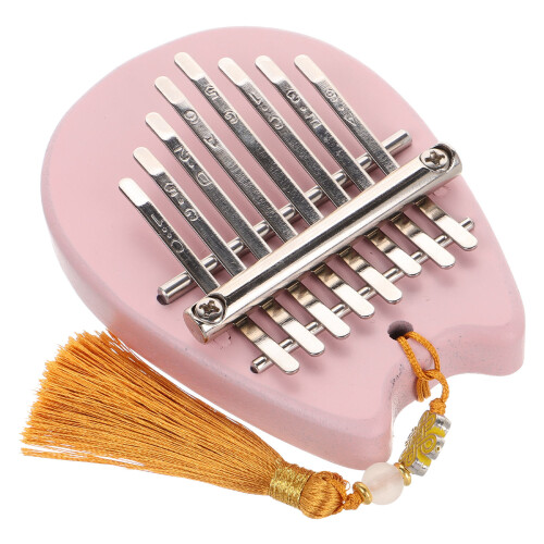 4St Draagbare Mini Kalimba Roze, Acryl Duimpiano Voor Beginners 1