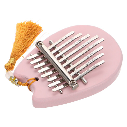 4St Draagbare Mini Kalimba Roze, Acryl Duimpiano Voor Beginners 2
