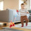 Roze Baby Push Pull Hond Speelgoed Leerloop Plastic Loopwagen 3