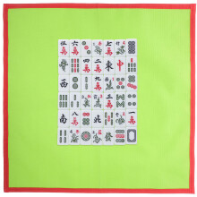 2Sets Chinese Mahjong Spelset Groen, Draagbaar, Met Opbergtas, Party