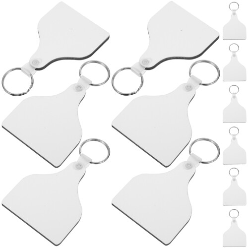 80Sets Decoratieve Sublimatie Keychains Blank Voor DIY Projecten