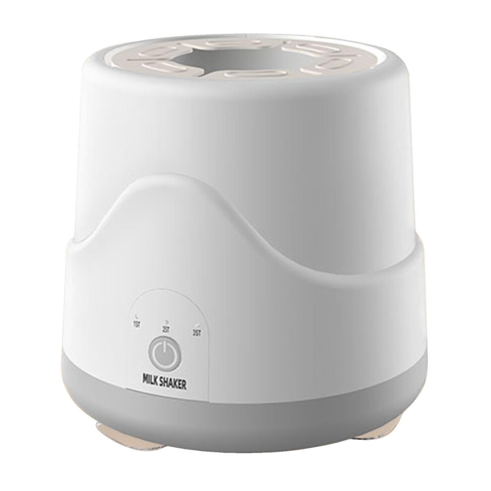 Baby Milk Shaker  Smart Electric Shaker for Babies  Baby Supplies NonSlip Baby Milk Bottle Shaker, Prevent Bloating White