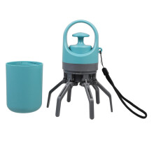 Dog poop bags with sixclaw mechanism, portable for small to large dogs, lightweight.