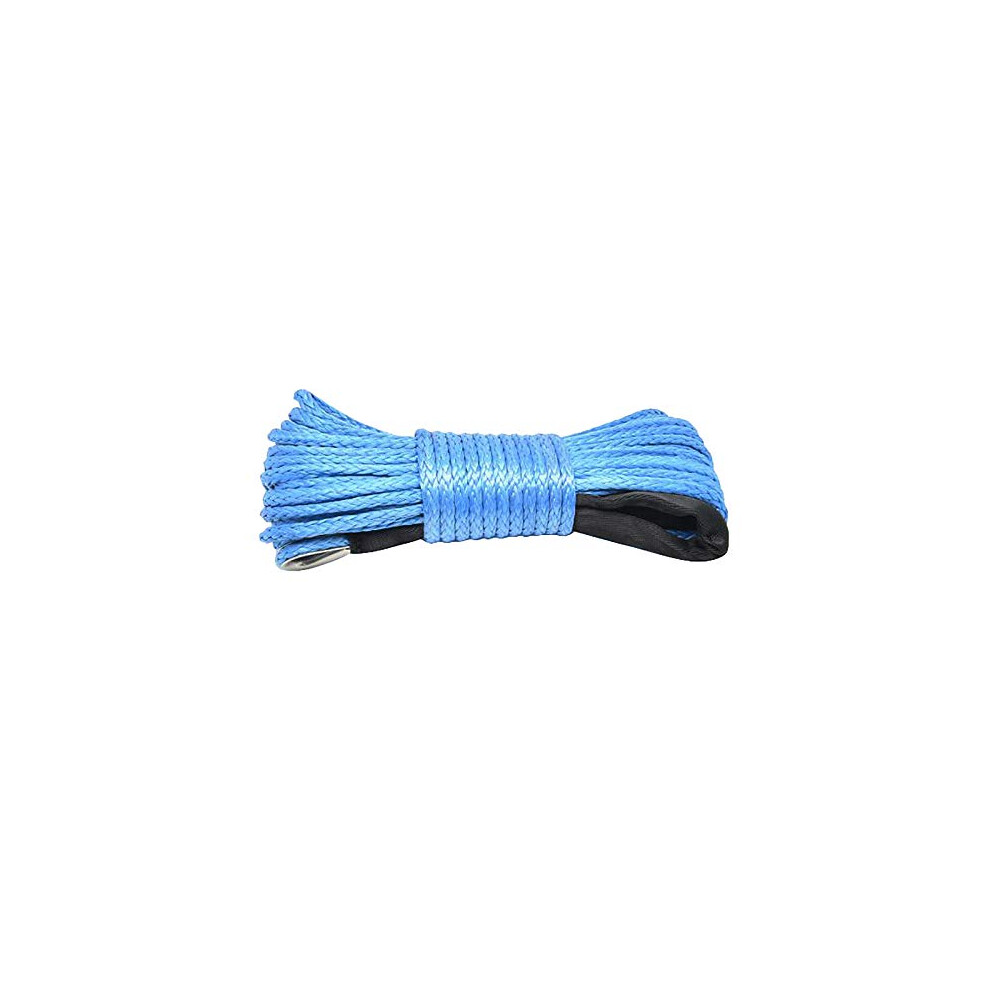 7700Lbs Electric Rope Nylon Rope Strength Fiber Rope 6Mmx15m Car Trailer Rope Trailer Belt Winch Compatible 9347817543391