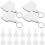 80Sets Decoratieve Sublimatie Keychains Blank Voor DIY Projecten 2
