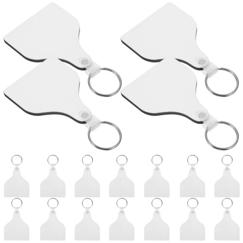 80Sets Decoratieve Sublimatie Keychains Blank Voor DIY Projecten 1