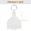80Sets Decoratieve Sublimatie Keychains Blank Voor DIY Projecten 5