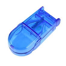 1 x Pill Cutter Box Pill Splitter Storage Organizer Portable Pill Health Splitter Tablet Medicine Medicine P1J6 Blue 1pcs