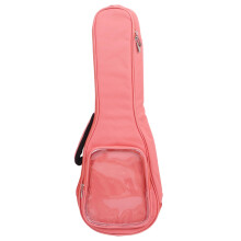 Ukulele Storage Bag, 23 Inch Guitar Carry Bag, Oxford Fabric, Guitar Instrument Backpack for Students, Travelers and Artists, Stylish Design (Pink)