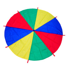 Rainbow Parachute with Handles For Outdoor Kindergarten Training, Cooperative Play, Sharing And Taking Turns