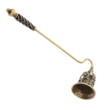 Candle Snuffer Tool Set, Metal LongHandle Candle Extinguisher, Vintage Decorative Accessory For Home Use Wick Control