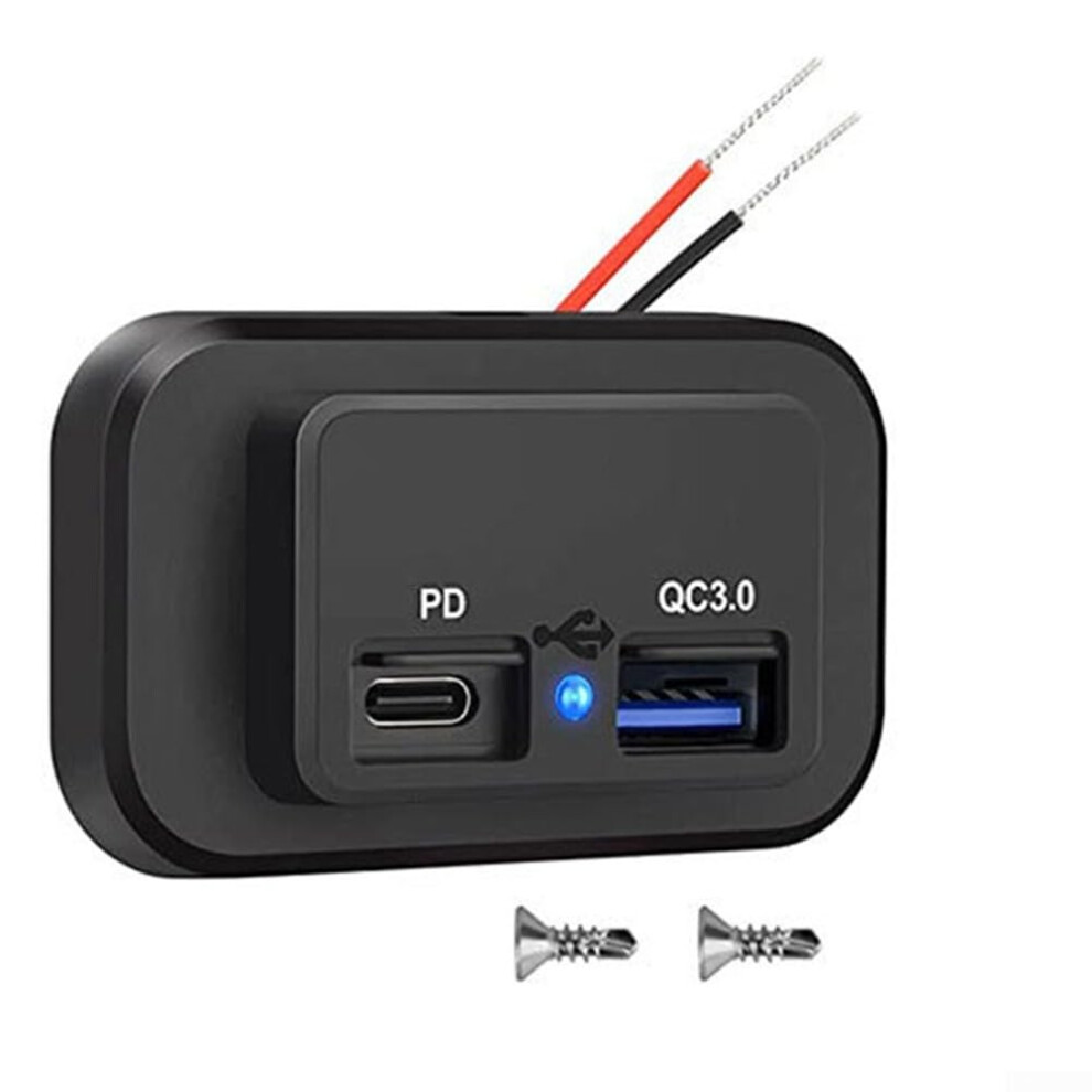 Usb Fast Charge Power Outlet Socket For Most Vehicles And Rvs 2Piece Set Vehicle Usb Power Outlet Easy Installation 9347817225617