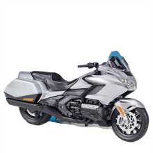 1/12 Diecast Metal Sport Racing Motorcycle Model, Motorcycle Gift for Kids, Collector's Item for Gold Wing Silver