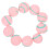 30Pz Palline Feltro Rosa Per Decorazioni E Feste 1